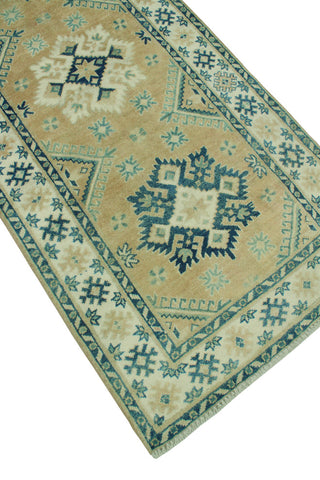 Kazak Karla Rust/Ivory Runner, 2'8 x 9'9