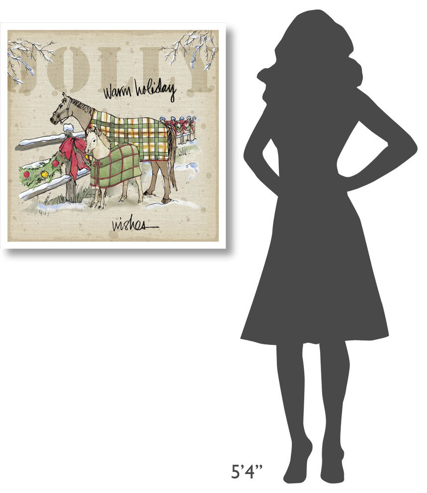 "Country Christmas II" Digital Paper Print by Anne Tavoletti, 32"x32"