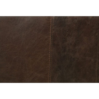 Top Grain Leather Accent Chair, Distress Chocolate