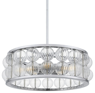 Quoizel TRK2823 Terrarock 5 Light 23"W Pendant - Polished Chrome