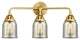 Small Bell Bath Vanity Light, Satin Gold, Silver Plated Mercury