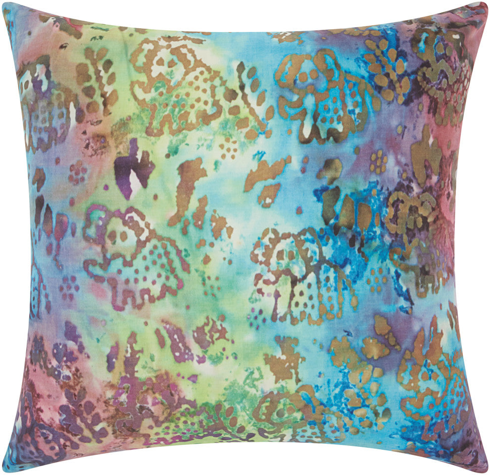 Mina Victory TI776 Throw Pillow, Multicolor, 20" x 20"