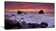 "Force of Sea Hitting Rocky Coast" Contemporary Seascape Art Canvas, 32"x16"