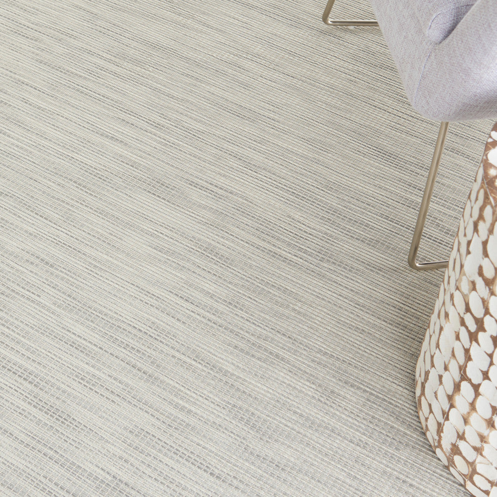 Nourison Positano Contemporary Area Rug, Light Grey, 9'x12'