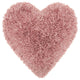 Heart Shaped Rose Shag Accent Pillow