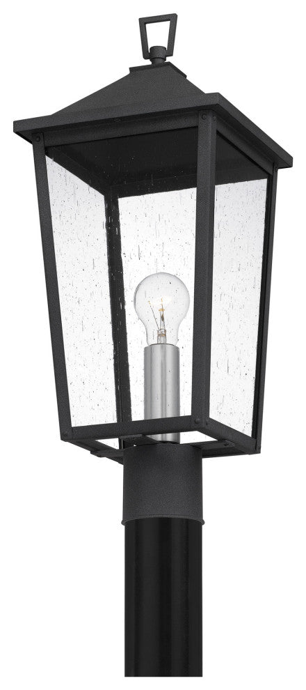 Quoizel STNL9009 Stoneleigh 18" Tall Outdoor Single Head Post - Mottled Black