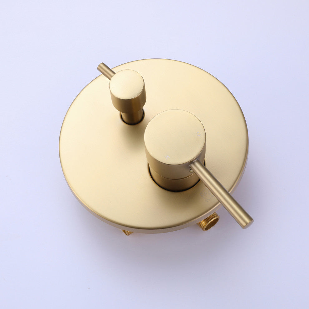 Classic 3-Function Pressure Balanced Complete Shower System With Rough-in Valve,