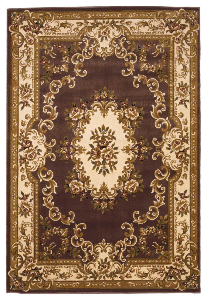 HomeRoots 9' x 13' Polypropylene Plumor Ivory Area Rug
