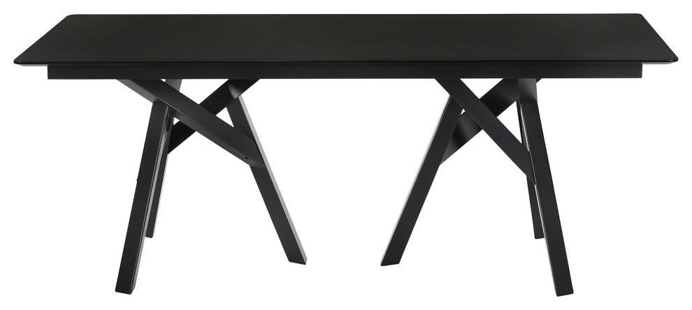 Cortina Rowan 5-Piece Black Dining Set