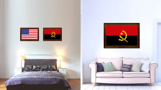 Angola Country Flag Canvas Print, 21"x30"