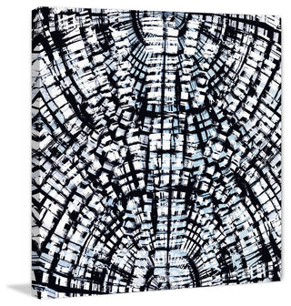 "Darkened Formation" Painting Print on Wrapped Canvas