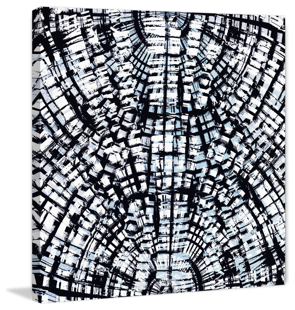 "Darkened Formation" Painting Print on Wrapped Canvas