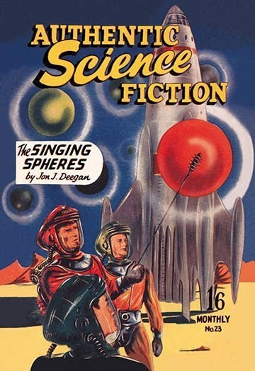 Authentic Science Fiction: the Singing Spheres- Fine Art Giclee Print 24" x 36"