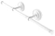 Prestige Regal Wall Mounted Horizontal Guest Towel Holder, Matte White