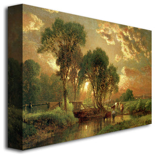 'Medfield Massachusetts' Canvas Art by George Inness