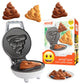 Make Breakfast Fun for Kids with Cute Smiley Face Design, 4" Waffler Iron Ma
