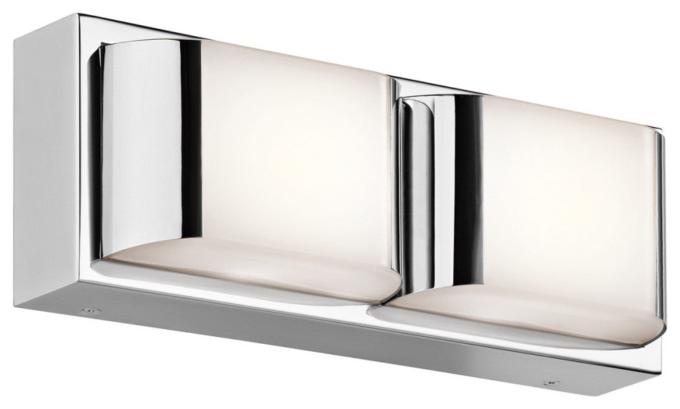 Kichler Nita LED 12 inch Chrome Linear Bath Medium Wall Light