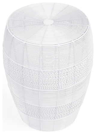 Butler Bellarose White Metal End Table