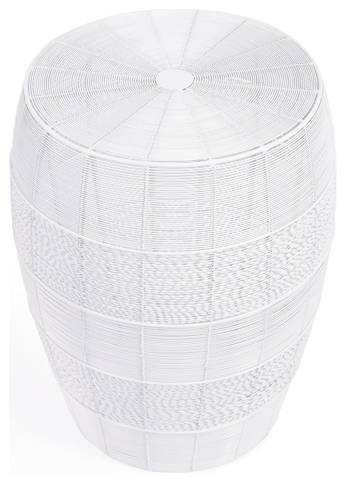 Butler Bellarose White Metal End Table