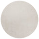 HomeRoots 6' Ivory Hand Woven Round Indoor Shag Area Rug
