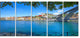 Douro River and Iron Bridge Portugal, Landscape Canvas Art, 60"x28", 5 Panels
