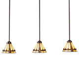 42 Long Belvidere 3 Light Island Pendant