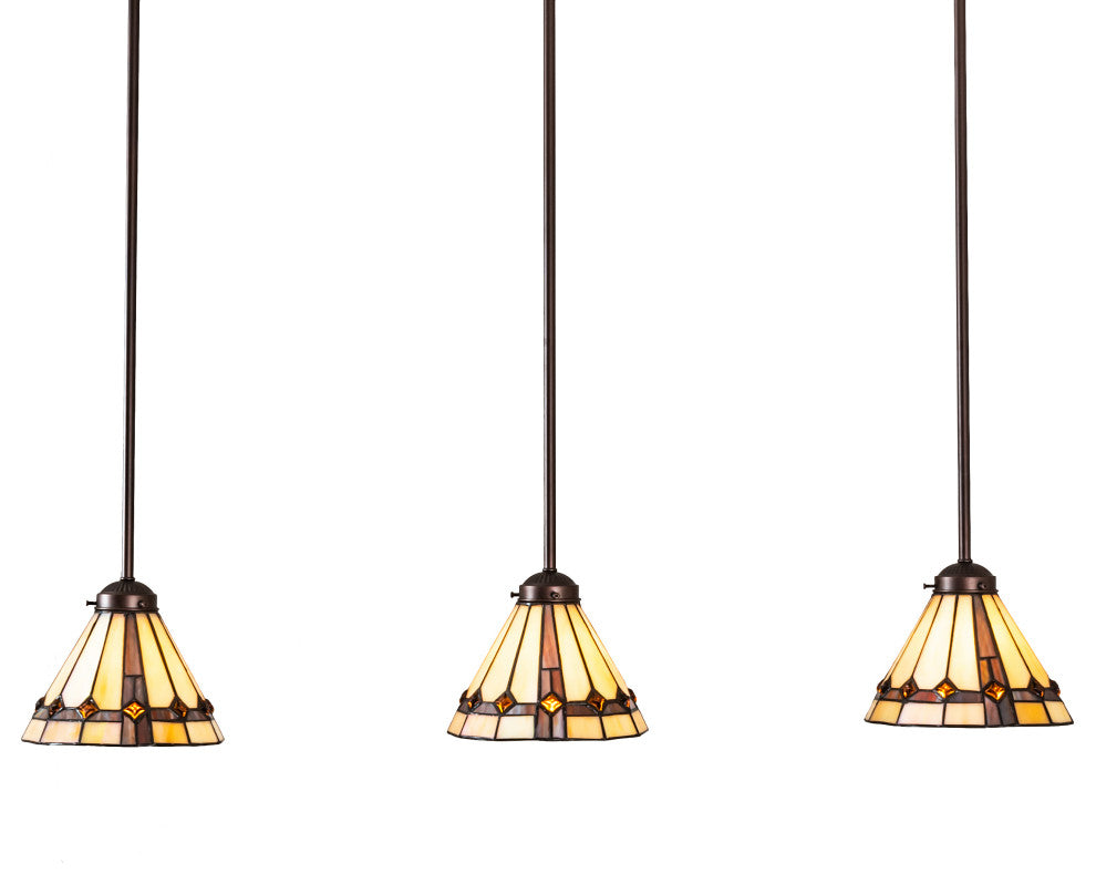 42 Long Belvidere 3 Light Island Pendant