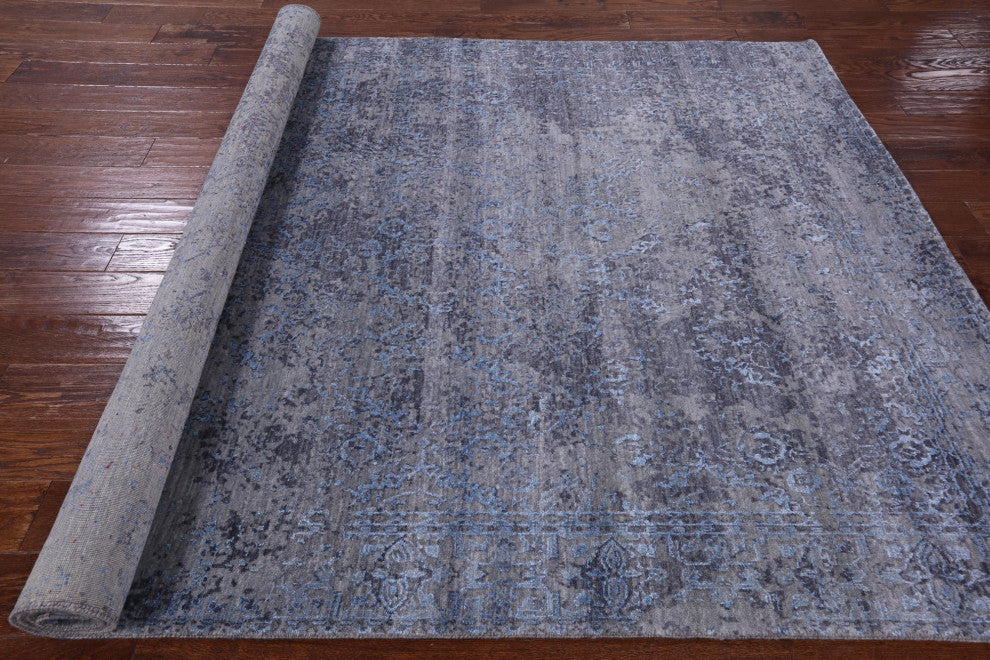 Wool and Silk Persian Hand Knotted Rug 6' 0" X 8' 11" Q6951