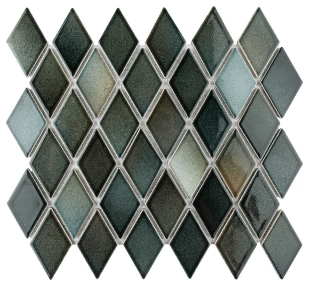 Hudson Kite Porcelain Mosaic Floor and Wall Tile, Stormy Night