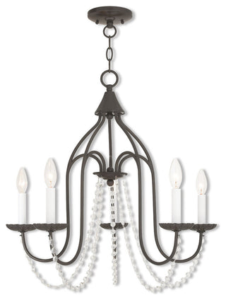 Alessia 5-Light Chandelier, English Bronze
