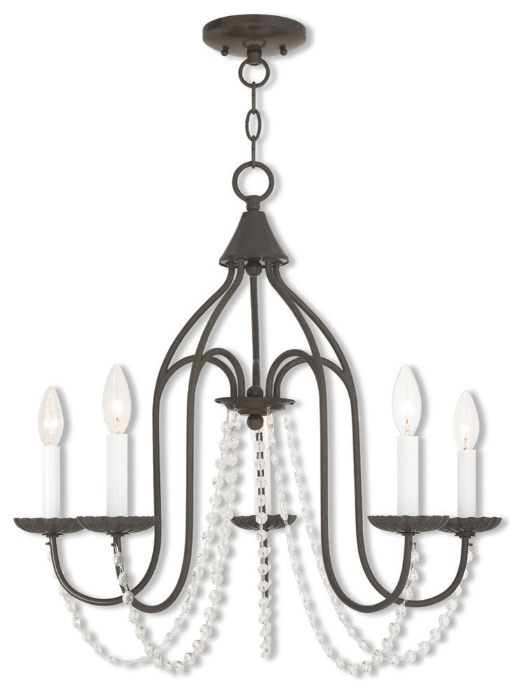 Alessia 5-Light Chandelier, English Bronze