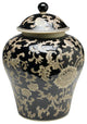 AA Importing 59735 14 Inch Black & Cream Ginger Jar