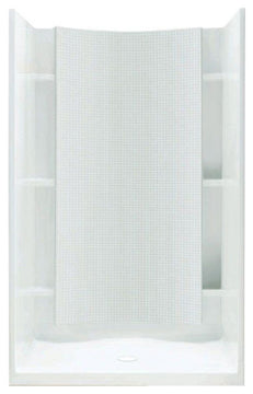 Sterling Accord 36"x36"x75.75" Vikrell Center Shower Kit, White