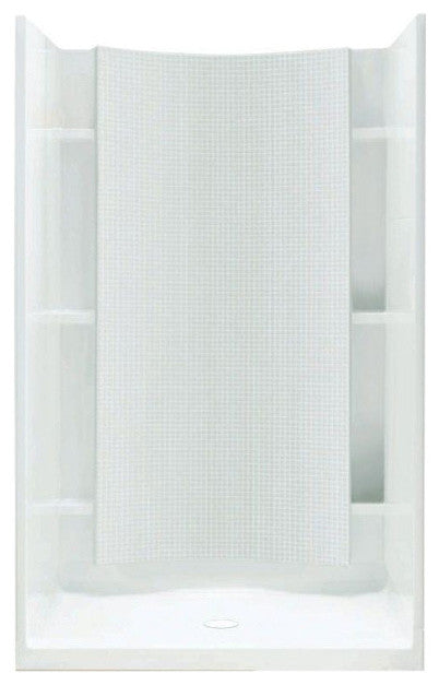 Sterling Accord 36"x36"x75.75" Vikrell Center Shower Kit, White