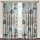 Laural Home Seaside Postcard Sheer Window Curtain, 84"