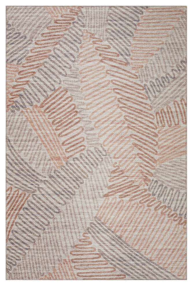 Indoor/Outdoor Sedona SN11 Walnut Machine Washable 3' x 5' Rug