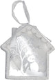 8" Pre-Lit LED White Sparkle Snowman Scene Christmas House Ornament