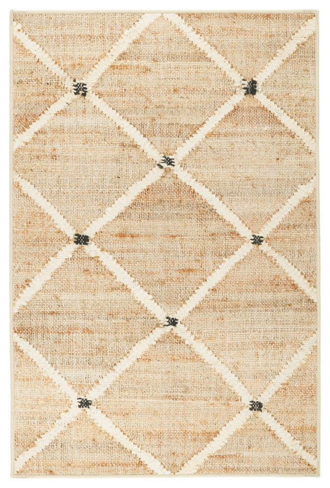 Dash & Albert Kali Natural Machine Washable Rug, Natural, 6' x 9'