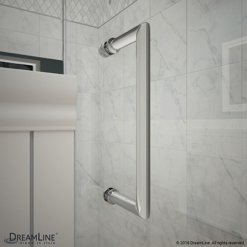 Dreamline Unidoor Min 58" To Max 59" Frameless Hinged Shower Door