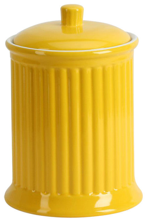 Simsbury Extra Large Canister, Citron, Yellow