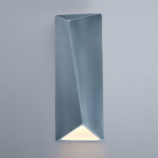 Ambiance Outdoor LED Diagonal Rectangle Wall Sconce, Closed Top, Midnight Sky