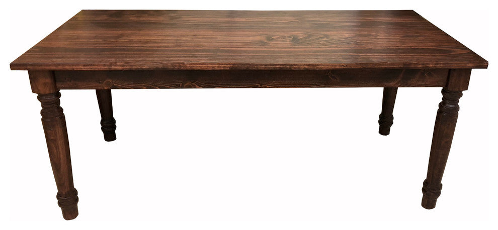 Red Mahogany English Smooth Top Table, 48