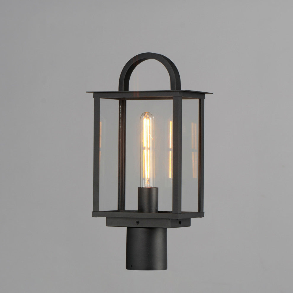 Maxim 30759CL Manchester 18" Tall Post Light - Black