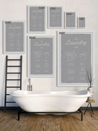 "Wash Your Clothes" Framed Painting Print, 8x12