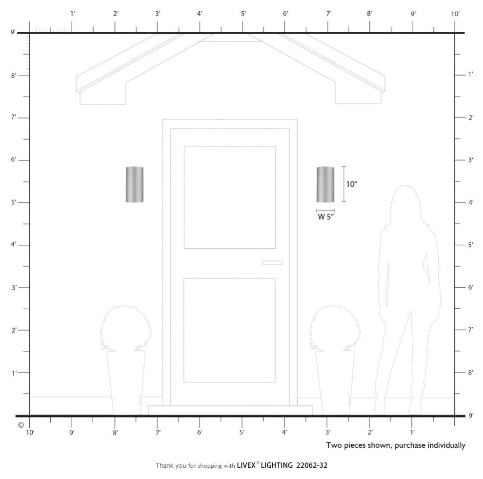 Bond 1 Light Satin Gold Outdoor/Indoor ADA Medium Sconce
