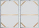 Yellow Streaks Diptych, 48"x36"