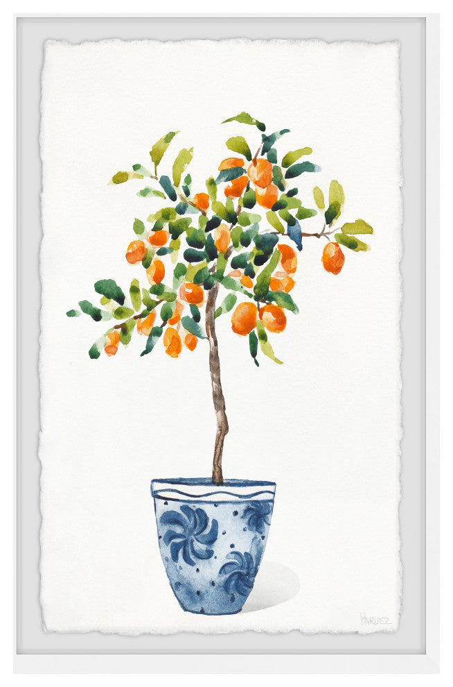 "Decorative Pot" Framed Painting Print