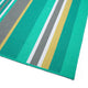 Voavah Teal 4' x 6' Rectangle Area Rug