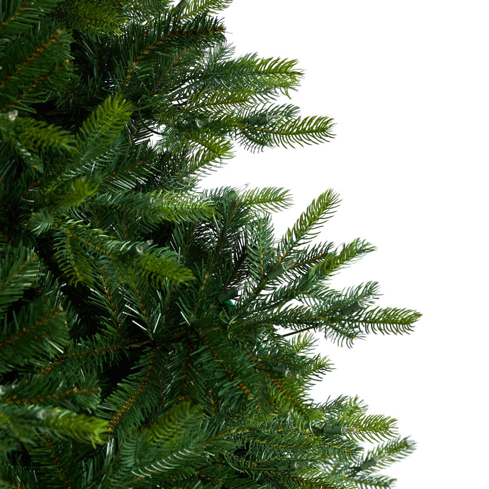 9' Prelit North Carolina Spruce Faux Christmas Tree