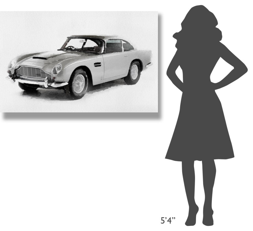 "1964 Aston Martin DB5 Watercolor" Fine Art Print